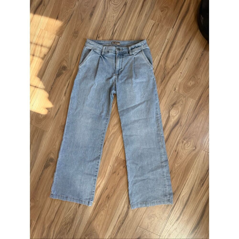 Kut from the Kloth High Rise Wide Leg Pleated Jeans Size 6 - Picture 3 of 14